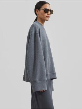 The Frankie Shop Talia Charcoal Crewneck Sweatshirt